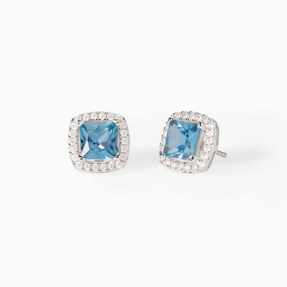 Mabina Orecchini Argento Acquamarina Cool or Rétro