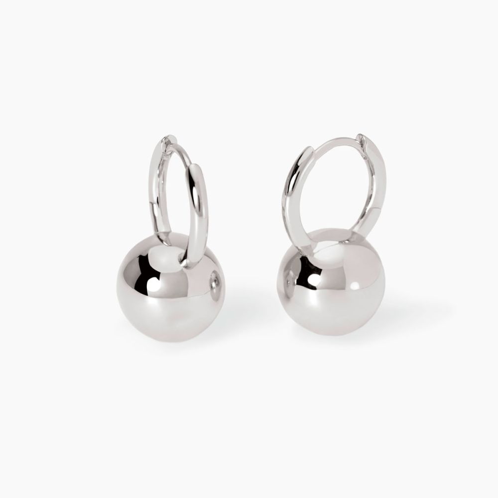 Mabina Cerchi Argento con Sfera Boule