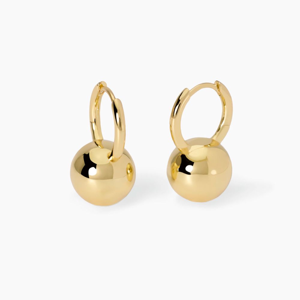 Mabina Cerchi Argento Dorato con Sfera Boule