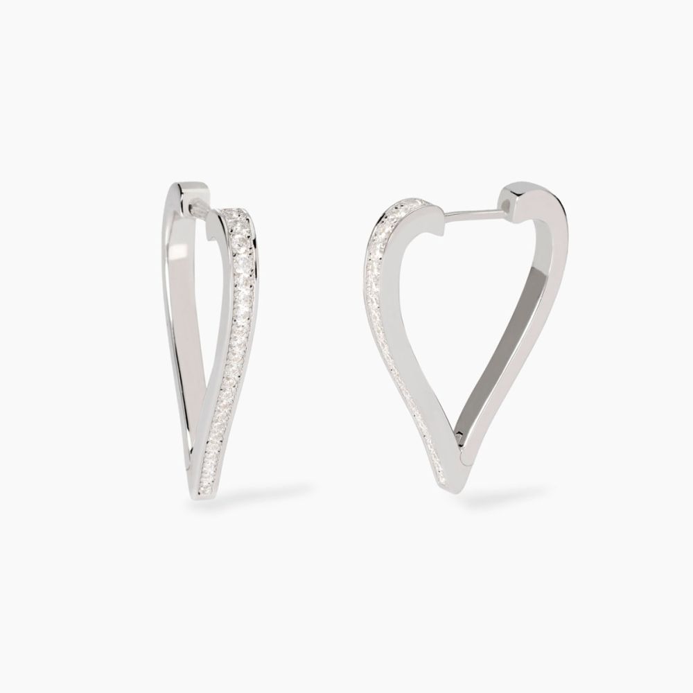 Mabina Cerchi Argento Cuore e Zirconi Lovely