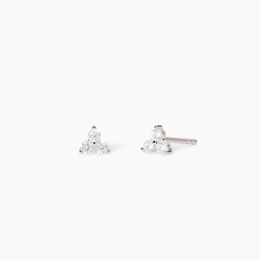 Mabina Orecchini Argento Zirconi Bianchi Little Joy