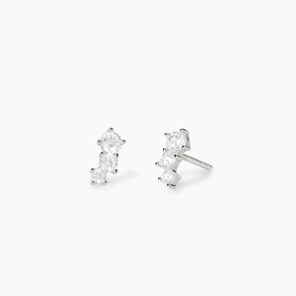 Mabina Orecchini Argento Trilogy Zirconi Bianchi Little Joy