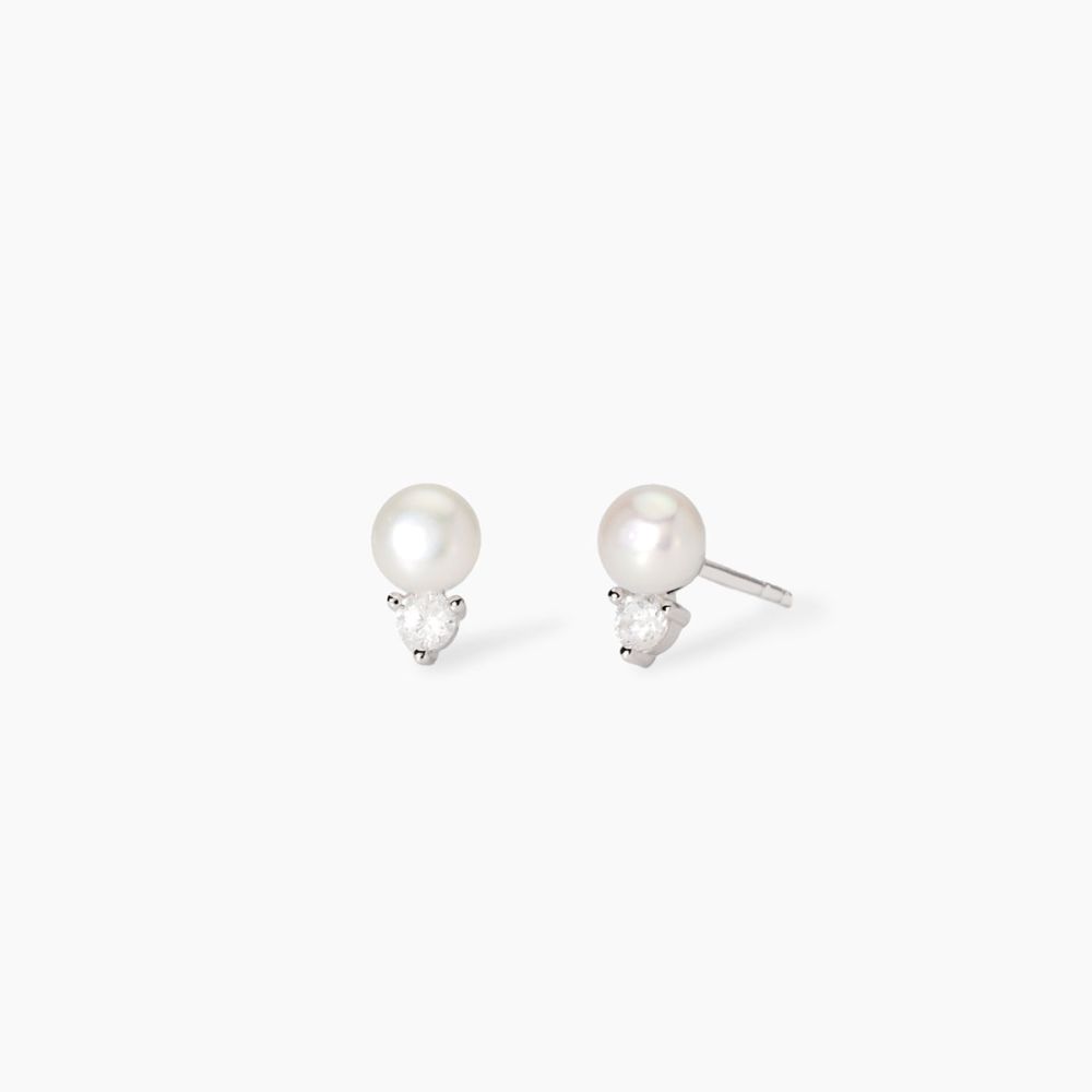 Mabina Orecchini Argento Perle e Zirconi Little Joy