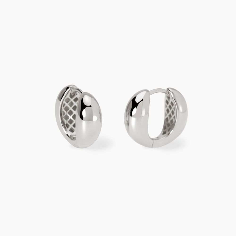 Mabina Cerchi Argento Goccia Allungata Giada