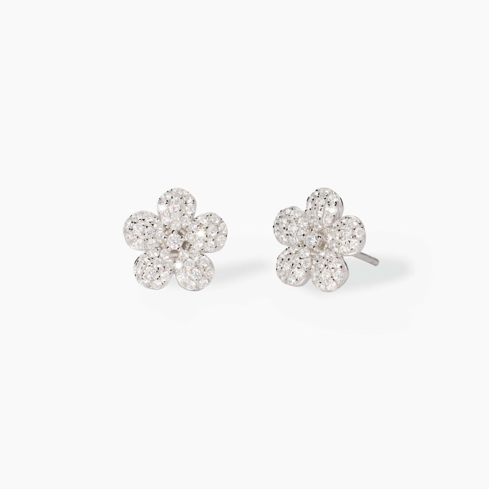 Mabina Orecchini Argento Fiore Zirconato 
