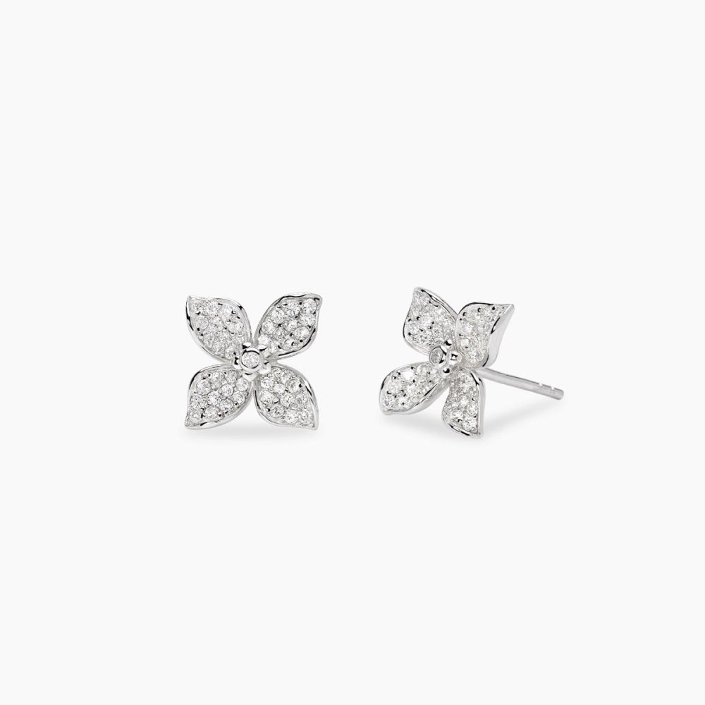 Mabina Orecchini Argento fiore di Zirconi