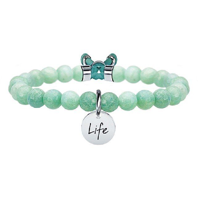 Kidult Bracciale Donna Elastico Amazzonite Symbols
