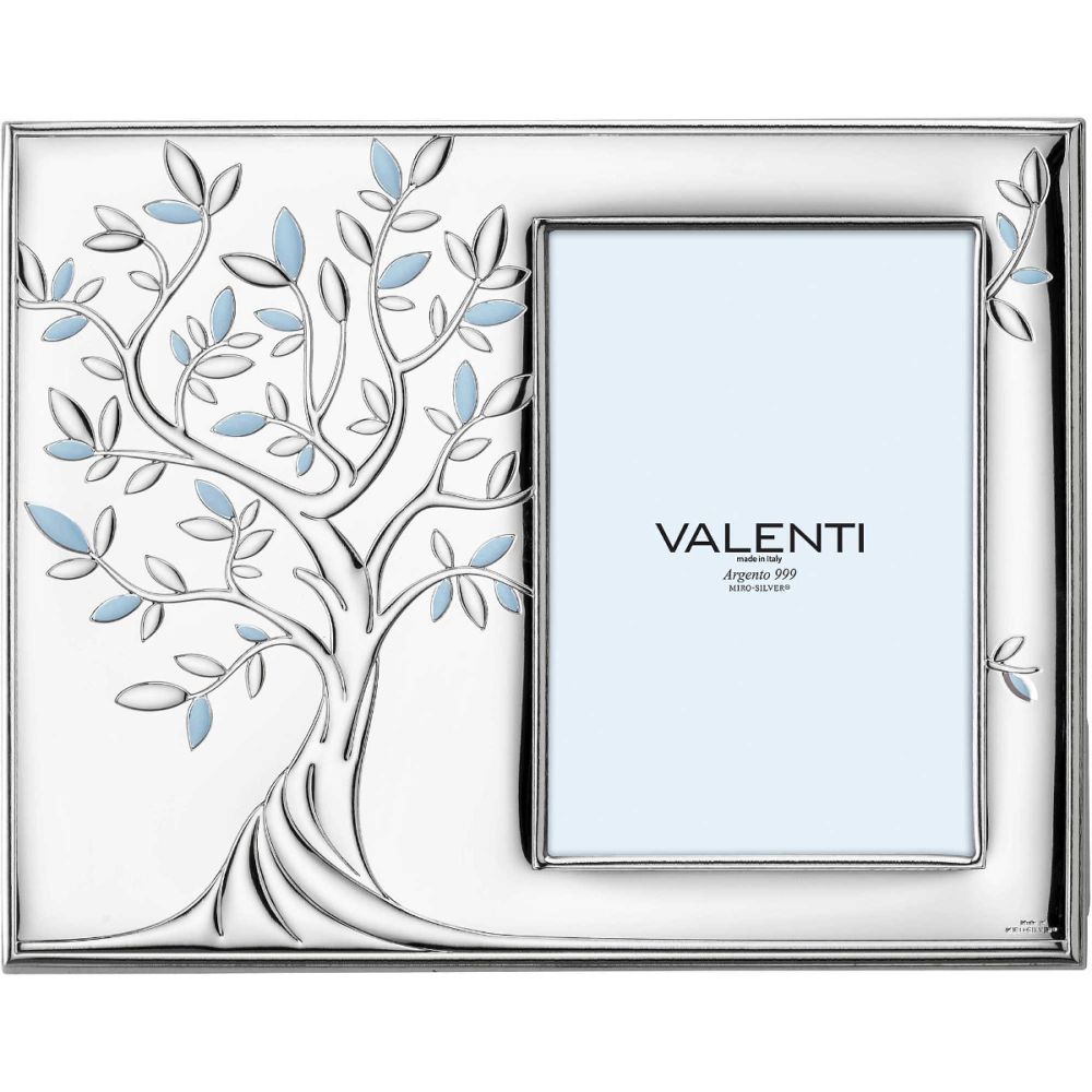 Valenti Cornice Albero Della Vita Argento e Legno 10X15