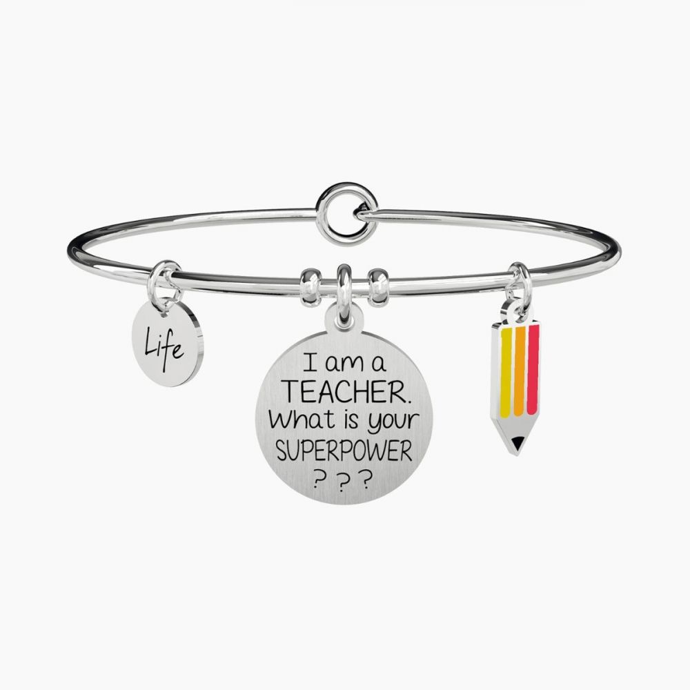 Kidult Bracciale Acciaio Supermaestra Love