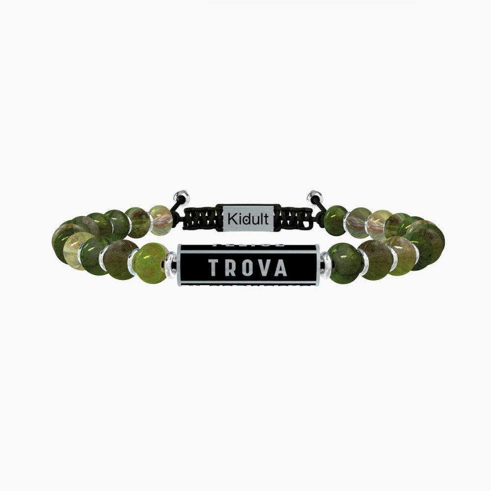 Kidult Bracciale Uomo Diaspro Verde 