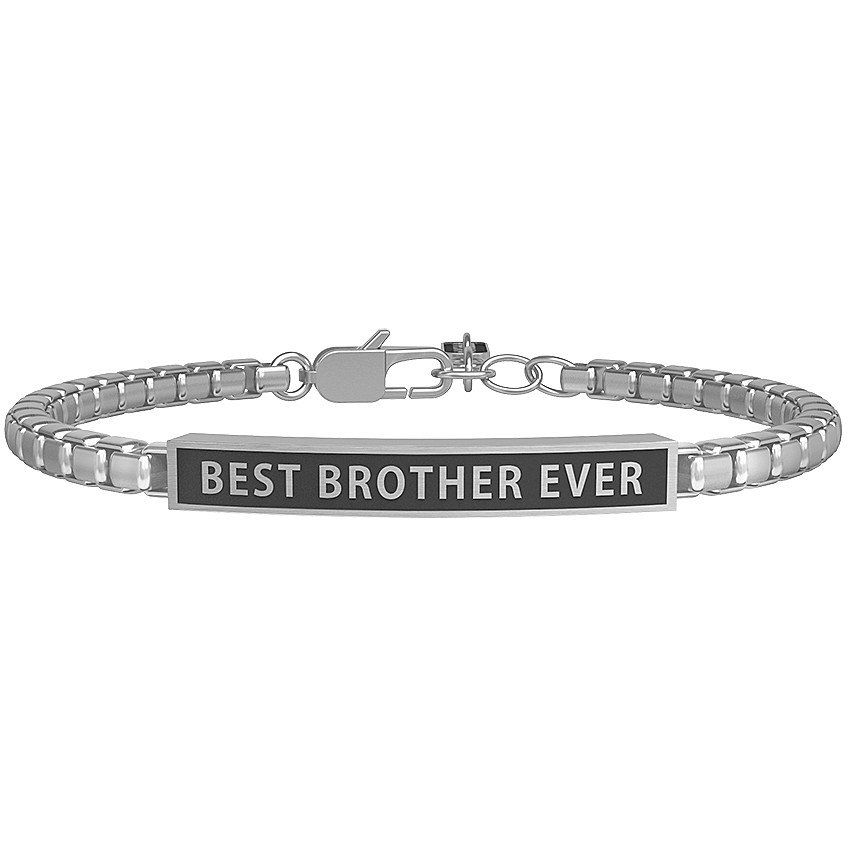 Kidult Bracciale Uomo Acciaio Piastra Incisa Family