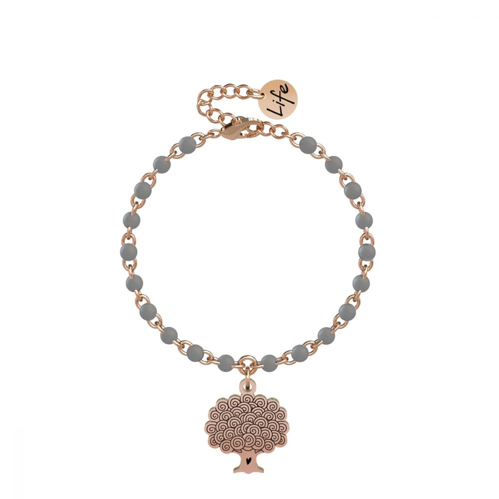 Kidult Bracciale Donna Acciaio Rosè Albero Della Vita Nature