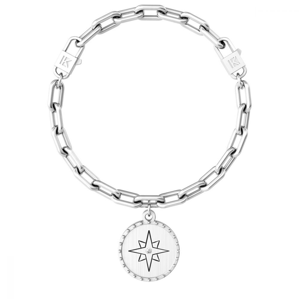 Kidult Bracciale Donna Acciaio Rosa Dei Venti Symbols