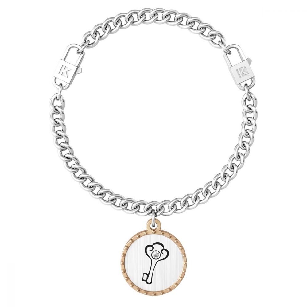 Kidult Bracciale Donna Acciaio Chiave-Nuovo Inizio Symbols