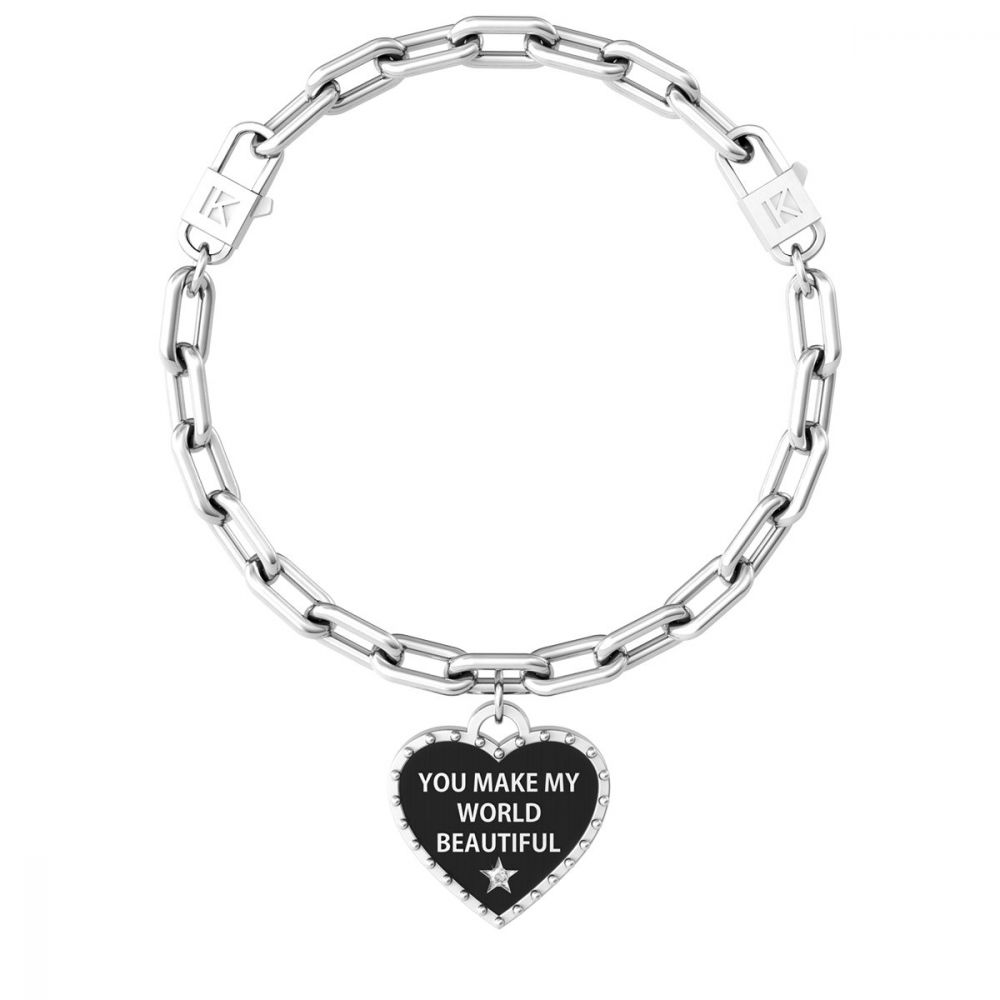 Kidult Bracciale Donna Acciaio Cuore-World Love