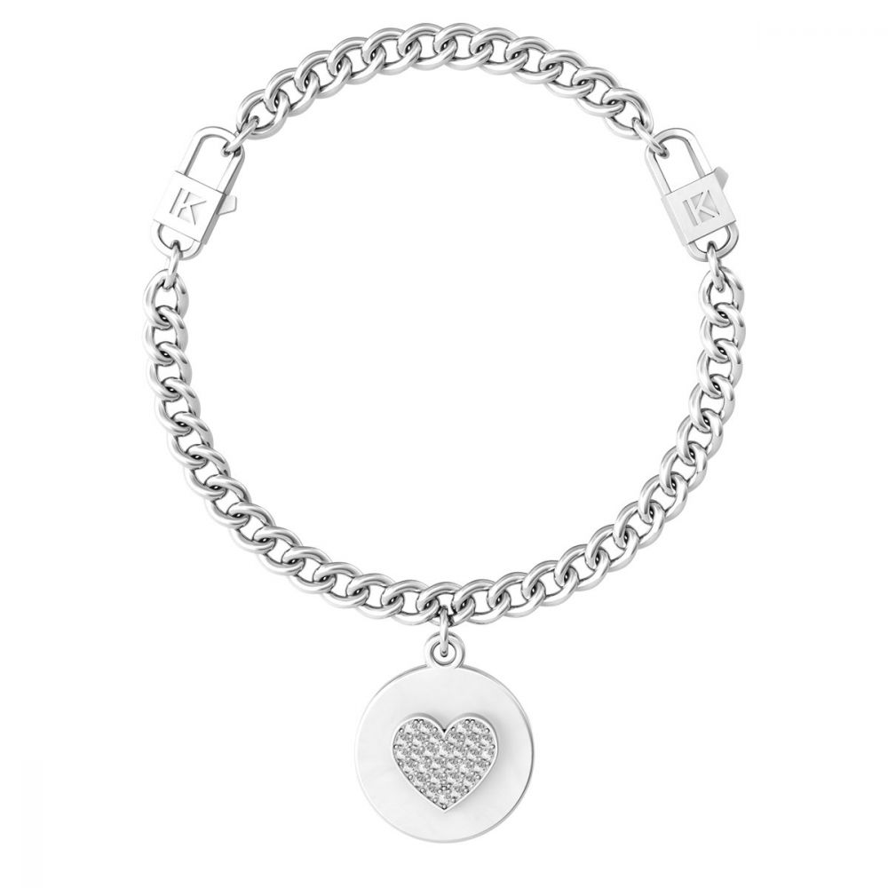 Kidult Bracciale Donna Acciaio Cuore-Amore Love