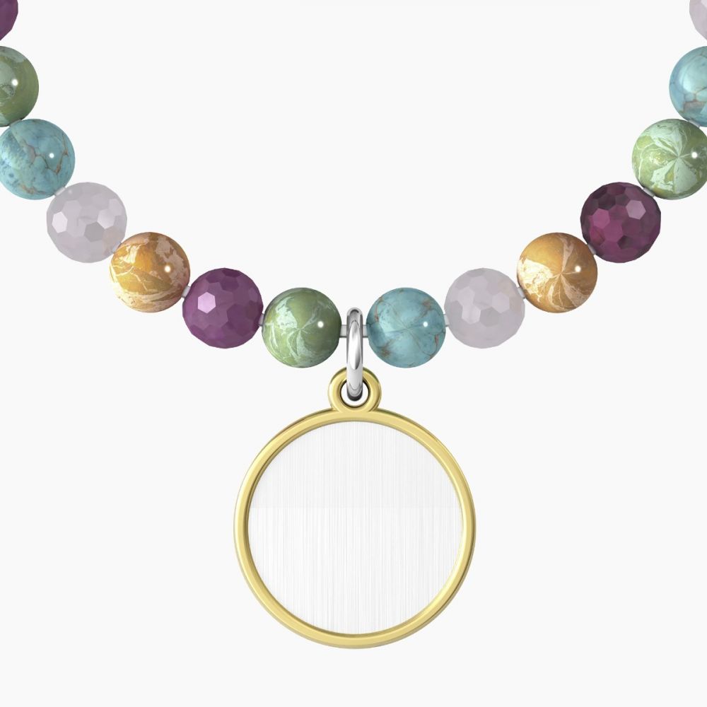 Kidult Bracciale Acciaio e Pietre Multicolor Philosophy