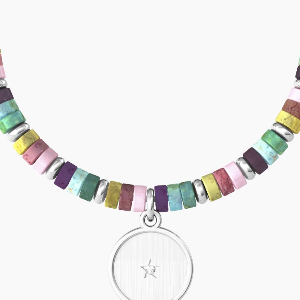 Kidult Bracciale Acciaio Cilindri Multicolor Love