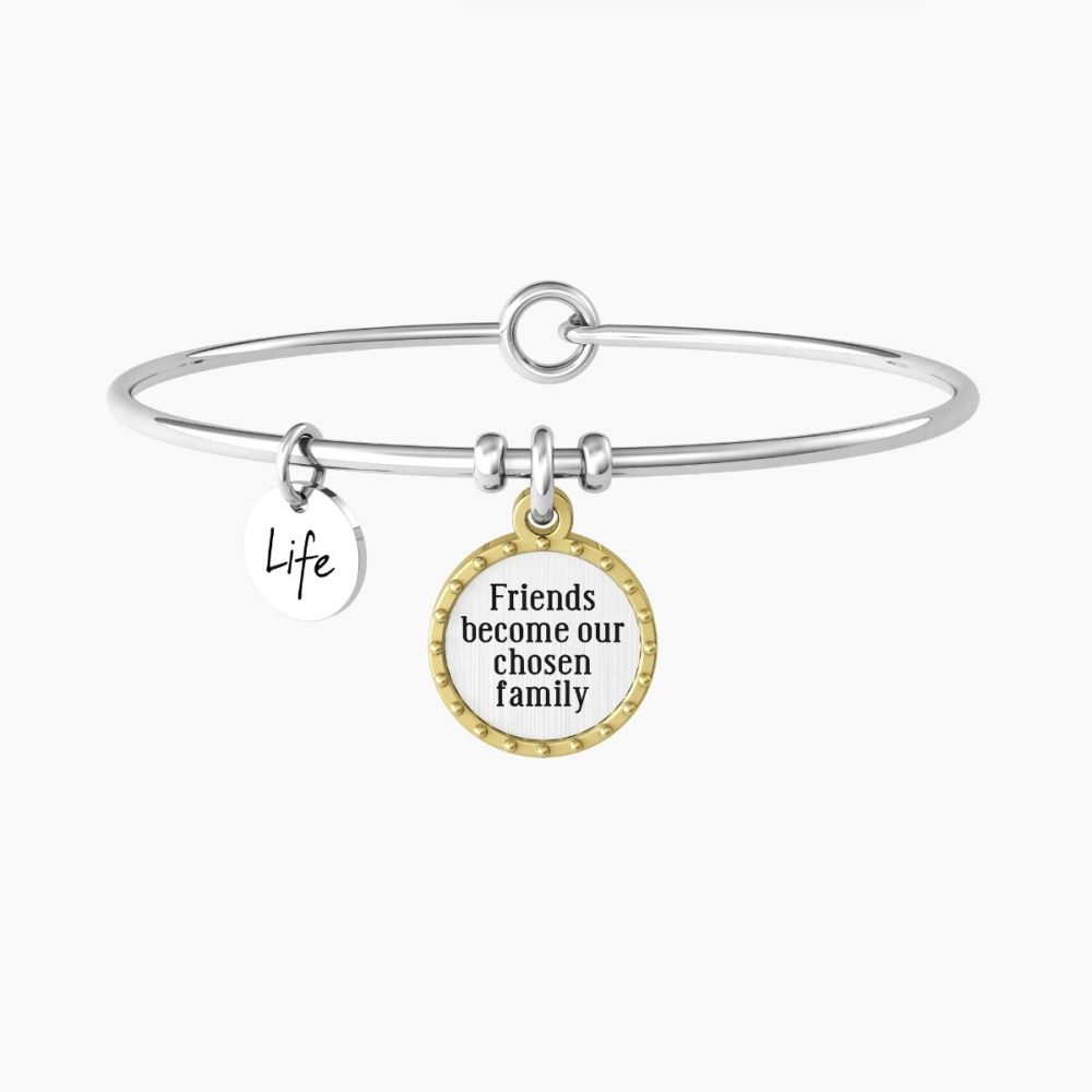 Kidult Bracciale Donna Acciaio Tondo Friends become... Love