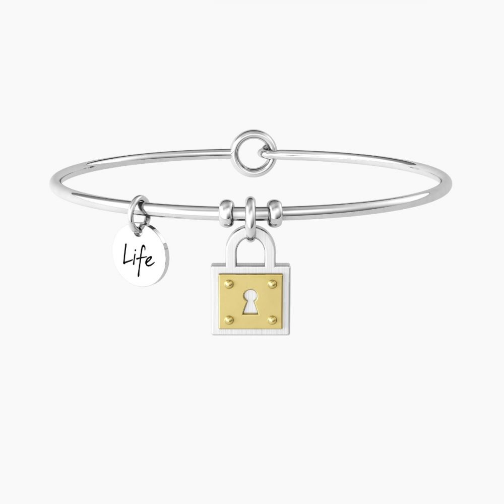 Kidult Bracciale Donna Acciaio Lucchetto Best Friend Love