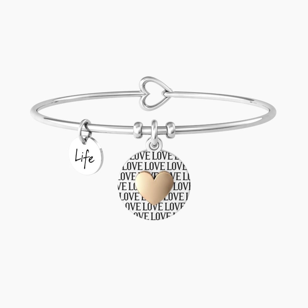 Kidult Bracciale Donna Acciaio Cuore Love