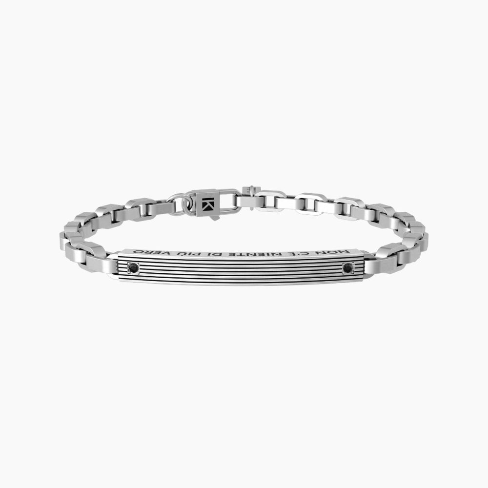 Kidult Bracciale Uomo Acciaio Vero Amore Family