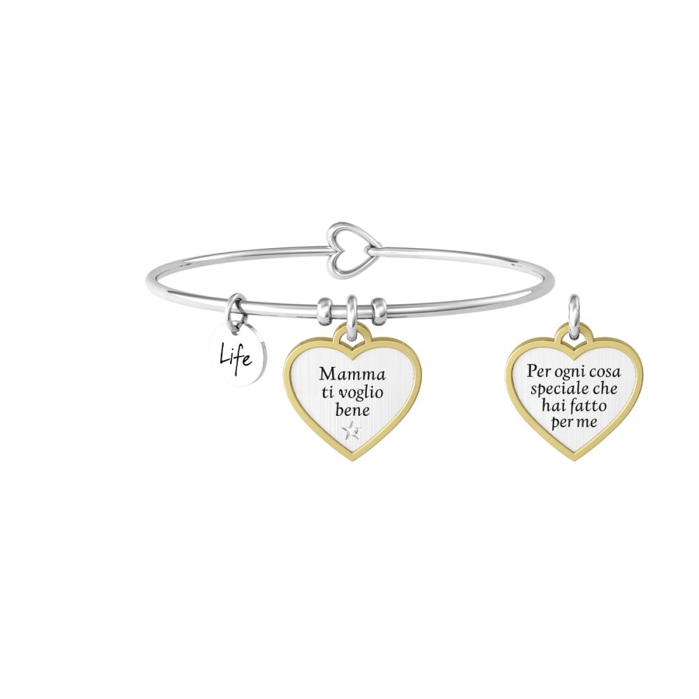 Kidult Bracciale Rigido Acciaio Mamma Family