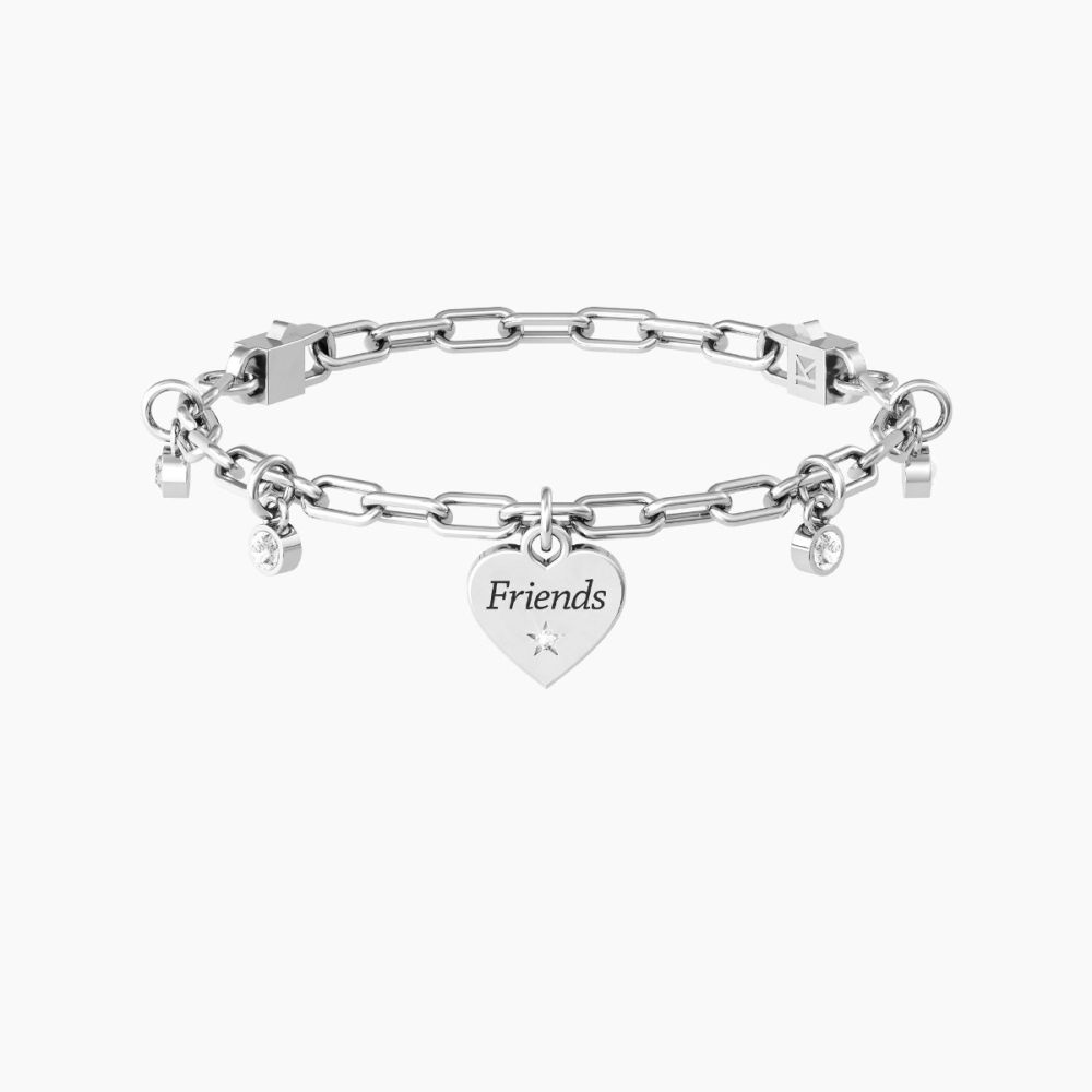 Kidult Bracciale Acciaio Cuore 