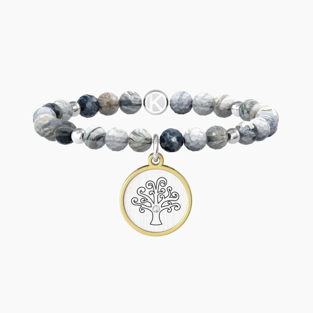 Kidult Bracciale Elastico Agata Multi Albero Della Vita Family