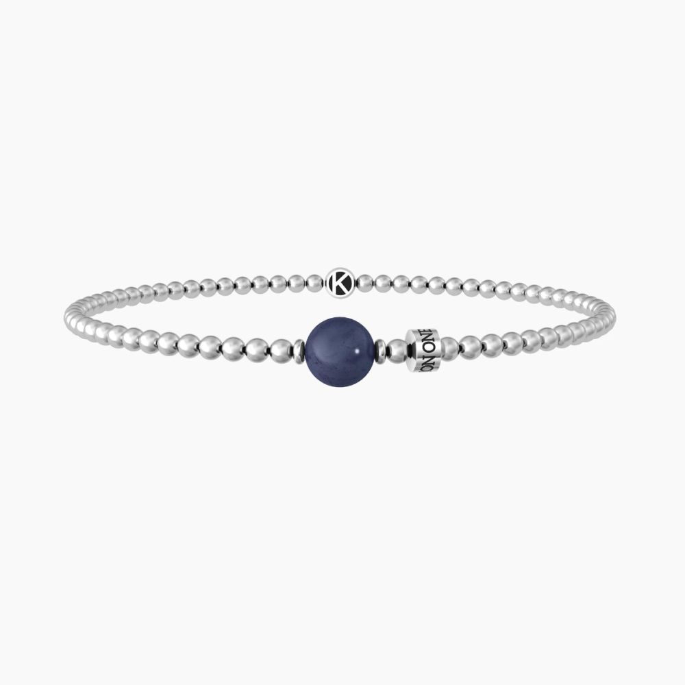 Kidult Bracciale Elastico Sfere e Sodalite Love