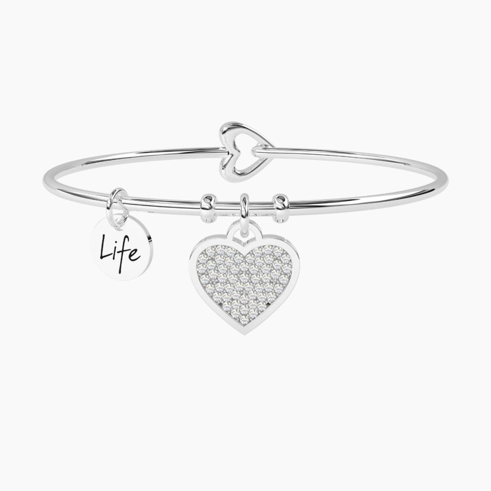 Kidult Bracciale Acciaio Cuore 