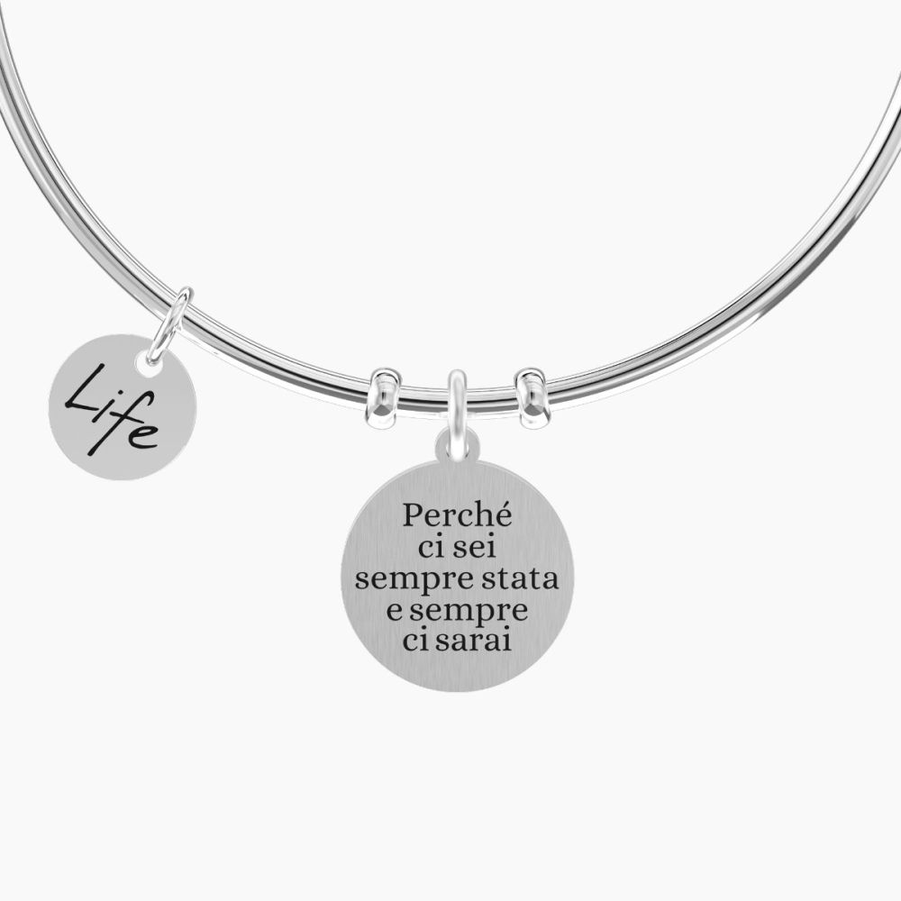 Kidult Bracciale Acciaio Grazie Amica Friendship