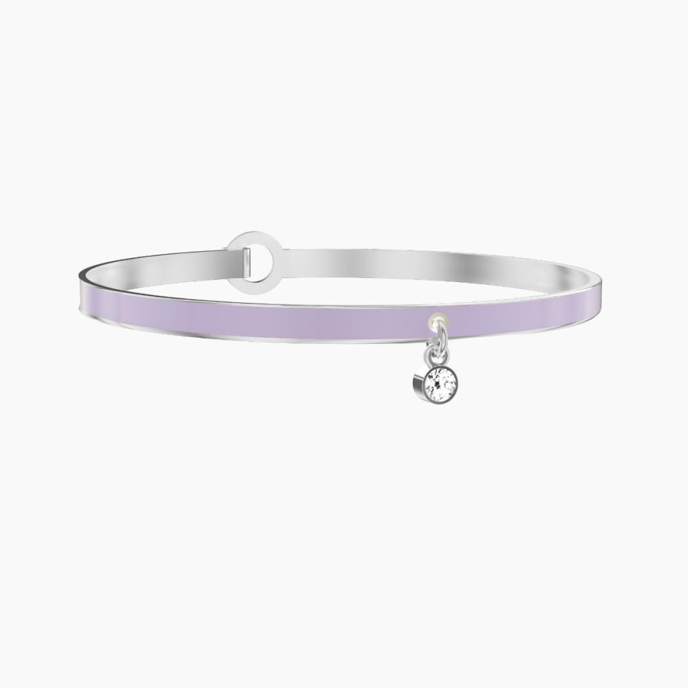 Kidult Bracciale Acciaio Smalto VIola Philosophy