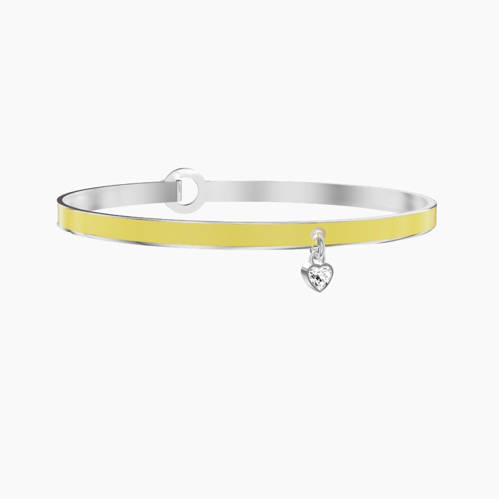 Kidult Bracciale Acciaio Smalto Giallo Philosophy