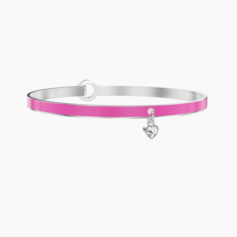 Kidult Bracciale Acciaio Smalto Fucsia Philosophy