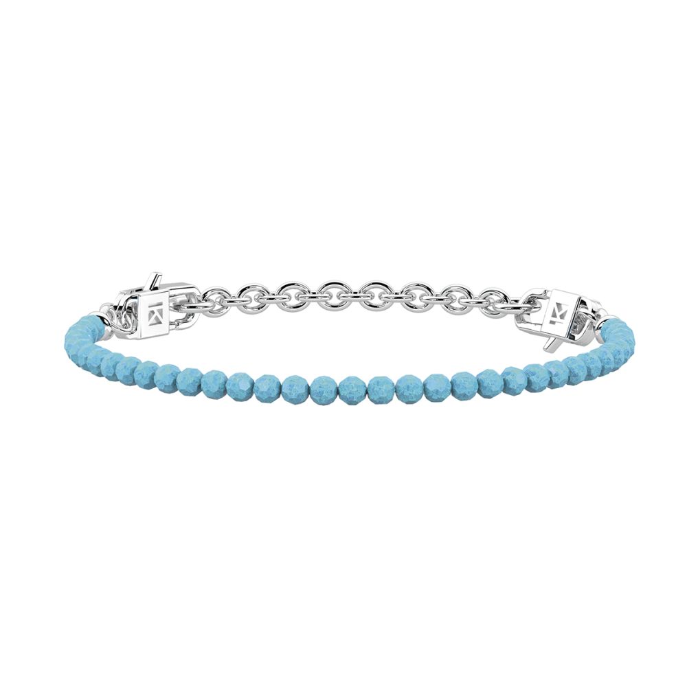 KIdult Bracciale Acciaio e Acquamarina Senorita By You