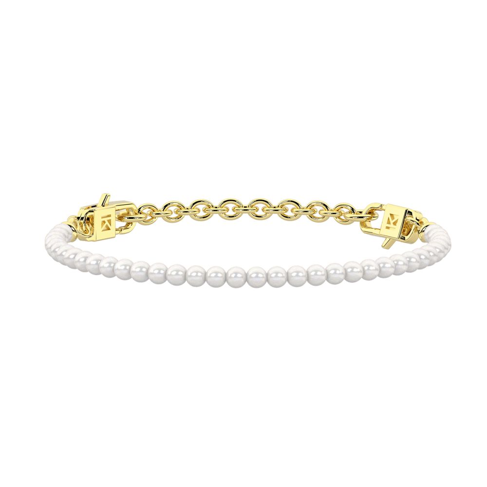 KIdult Bracciale Acciaio Gold e Perle Senorita By You