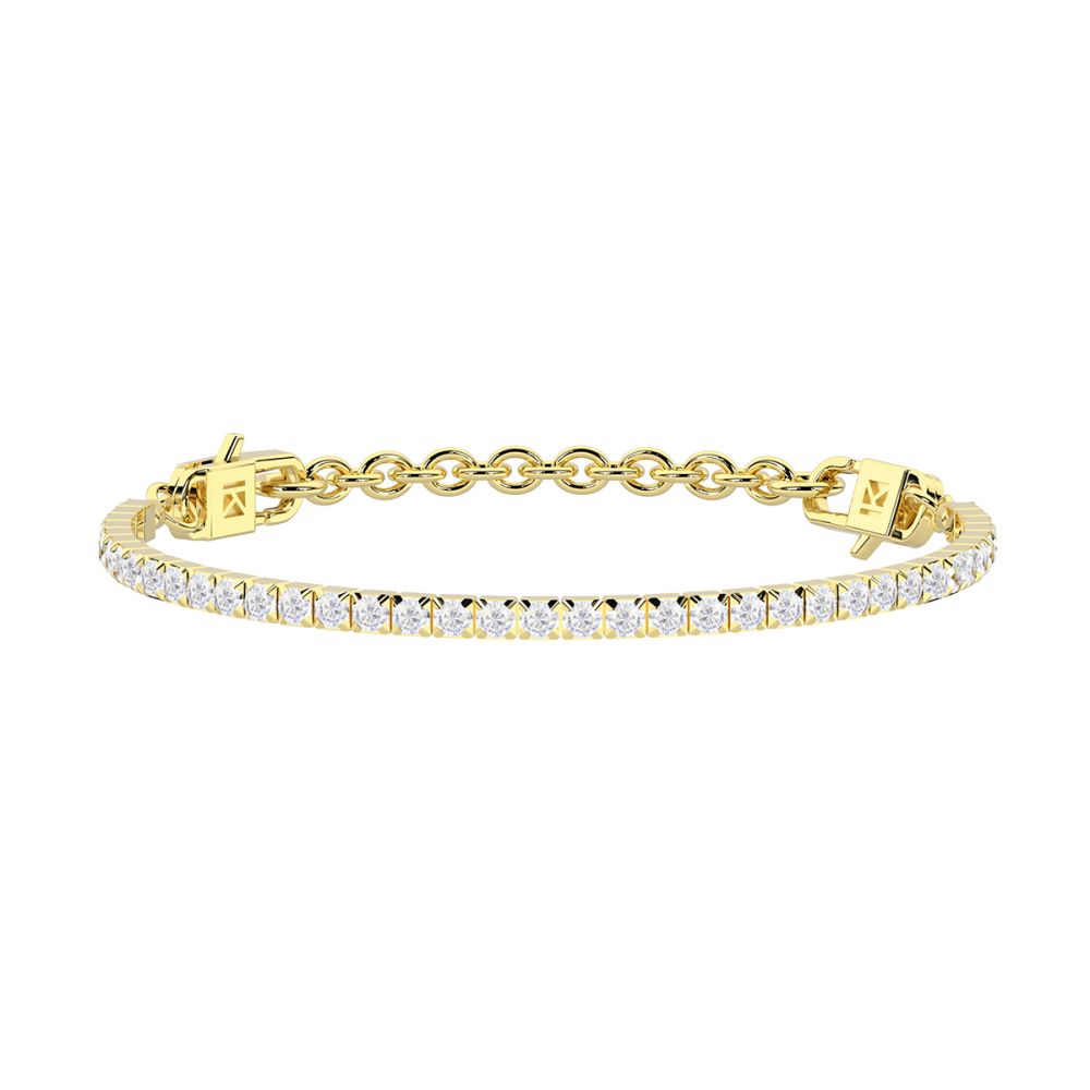 Kidult Tennis Acciaio Gold Cristalli Bianchi Milleluci By You