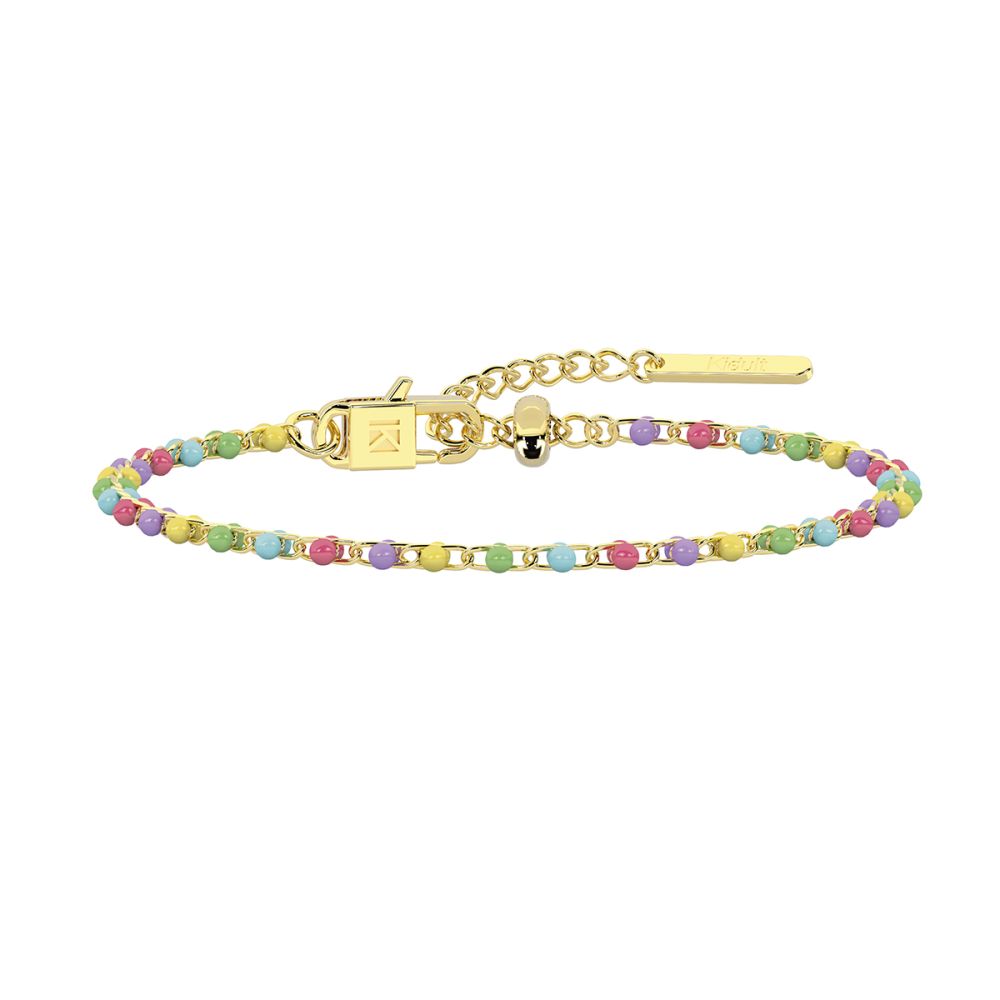Kidult Bracciale Acciaio Gold e Smalto Multicolor By You