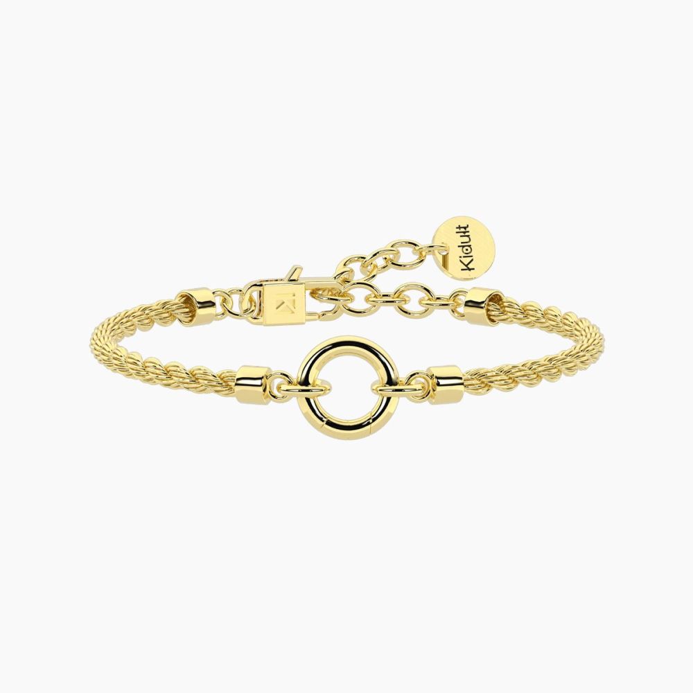 Kidult Bracciale Acciaio Gold Catena Corda By You