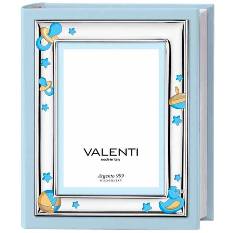 Valenti Album Bimbo Cornice Laminato Argento 20X25