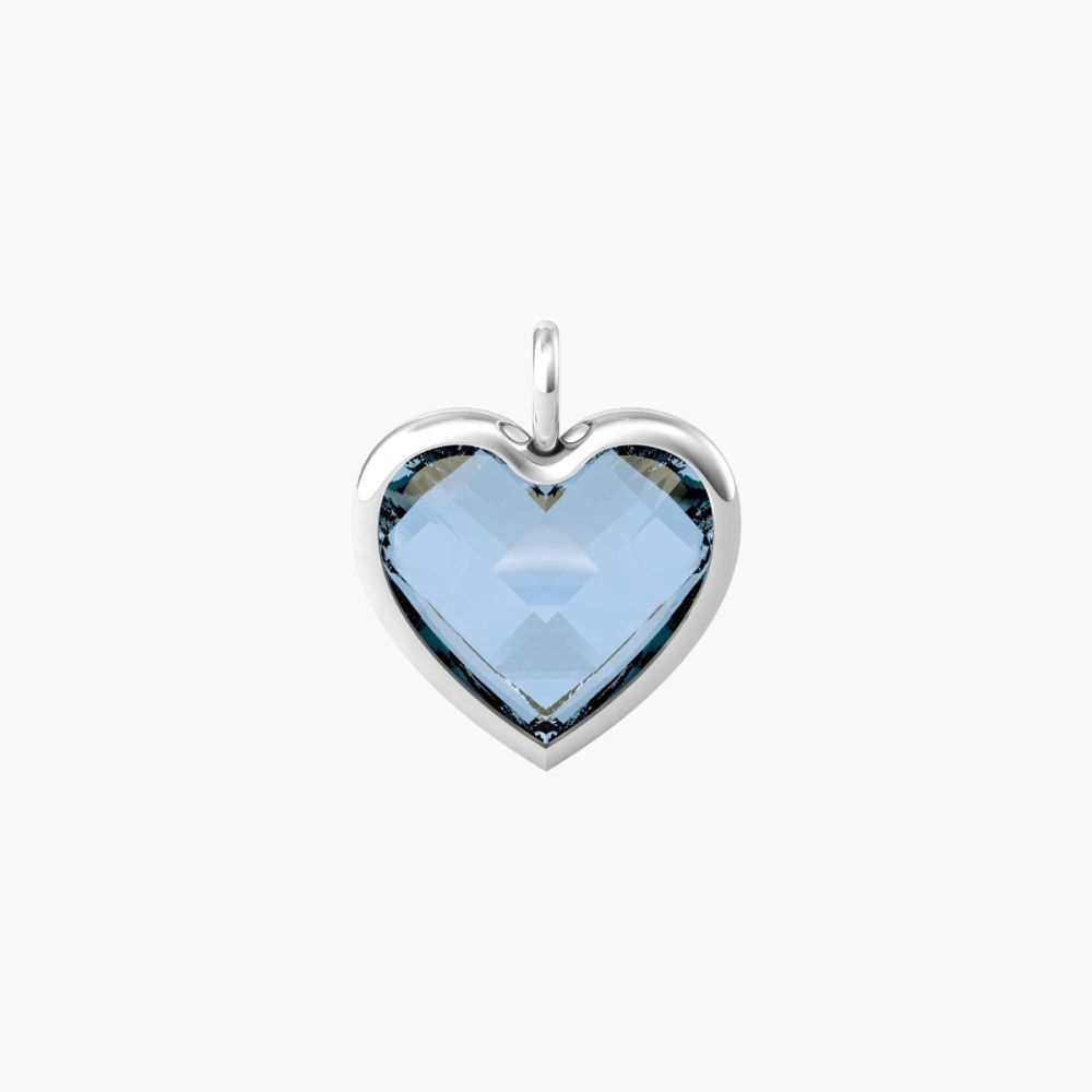 Kidult Ciondolo Acciaio Cuore Azzurro By You
