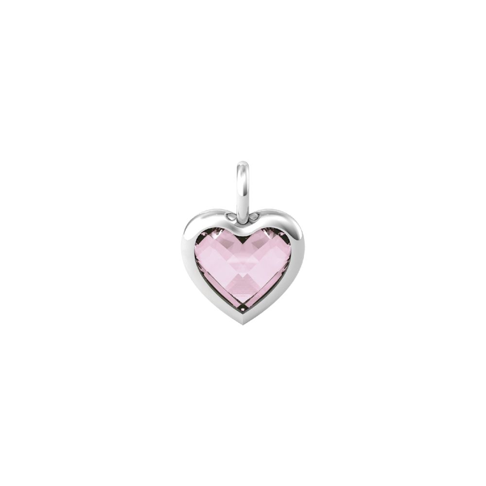 Kidult Ciondolo Cuore Acciaio Glass Rosa By You