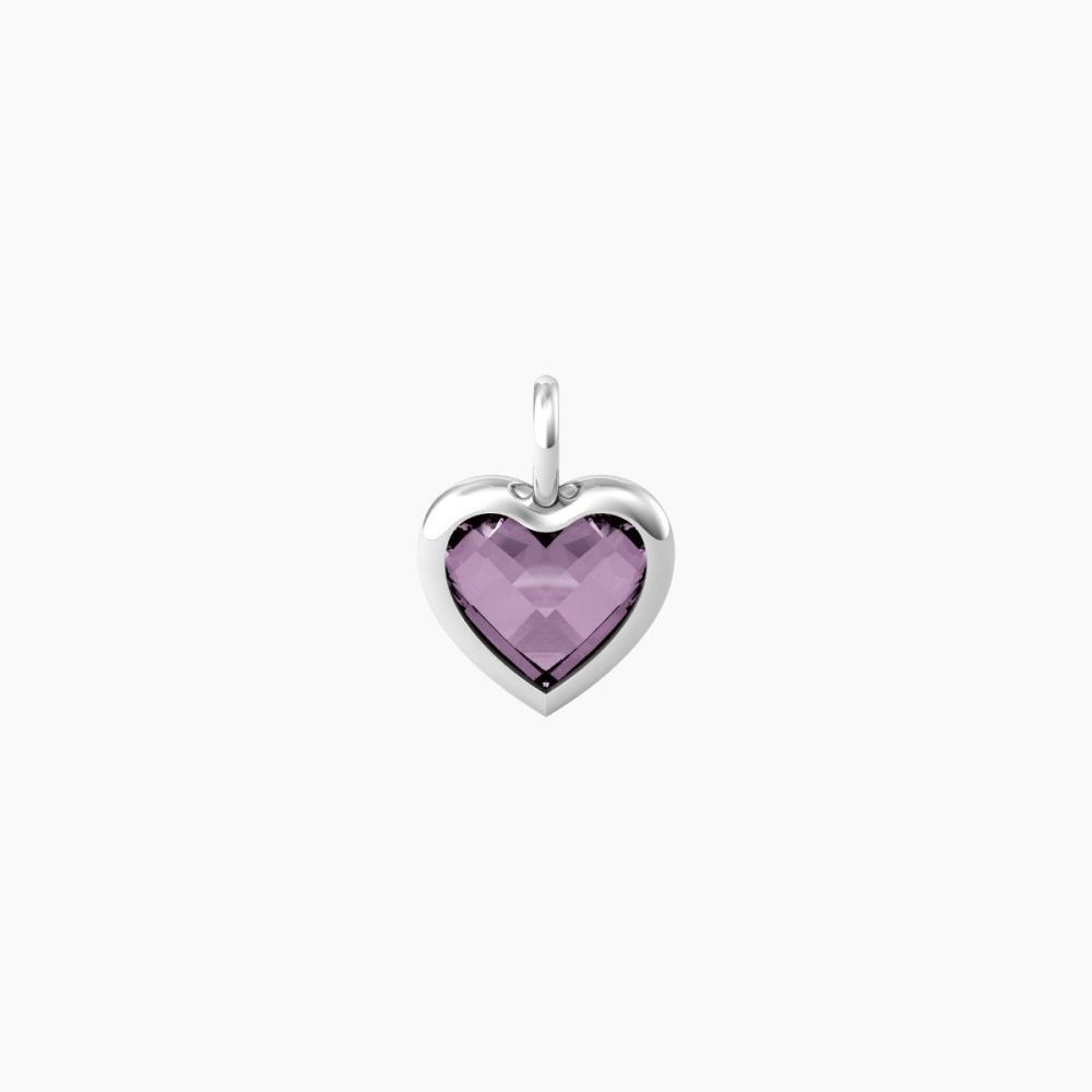 Kidult Ciondolo Acciaio Cuore Viola By You