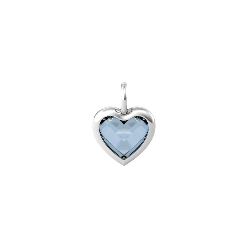 Kidult Ciondolo Cuore Acciaio Glass Azzurro By You