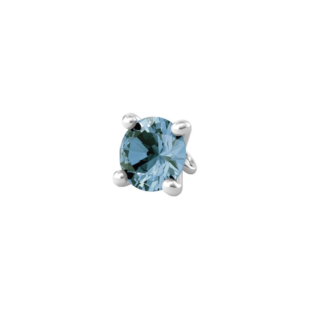 Kidult Ciondolo Acciaio Con Zircone Azzurro By You