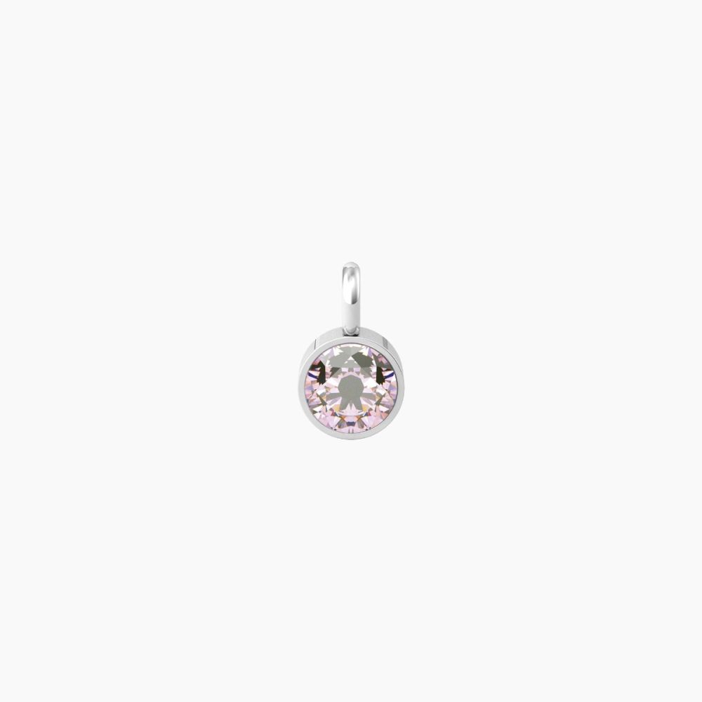 Kidult Ciondolo Acciaio Con Zircone Rosa By You