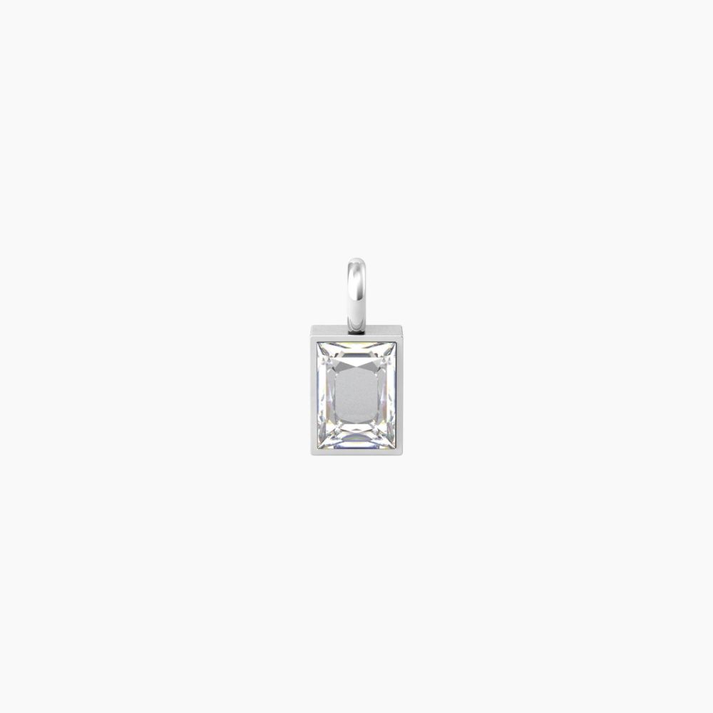 Kidult Ciondolo Acciaio Zircone Bianco By You