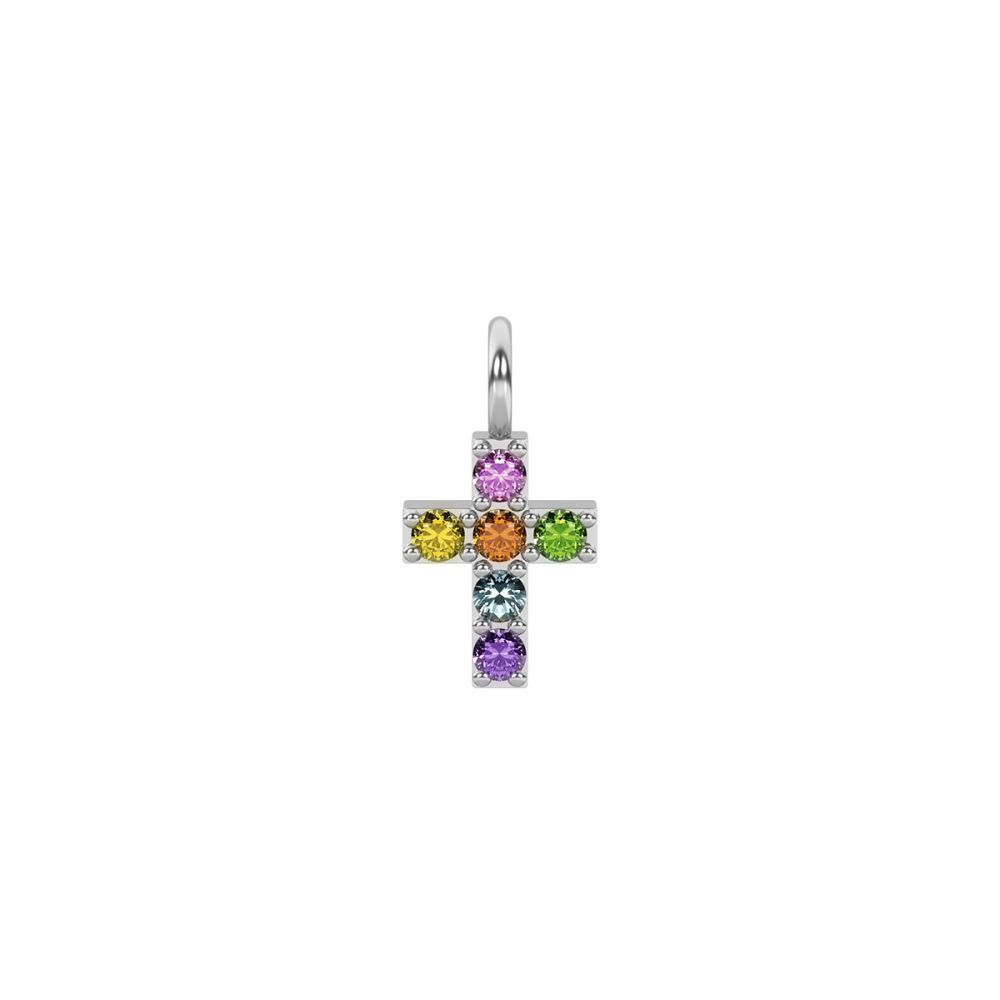 Kidult Ciondolo Acciaio Croce Multicolor By You