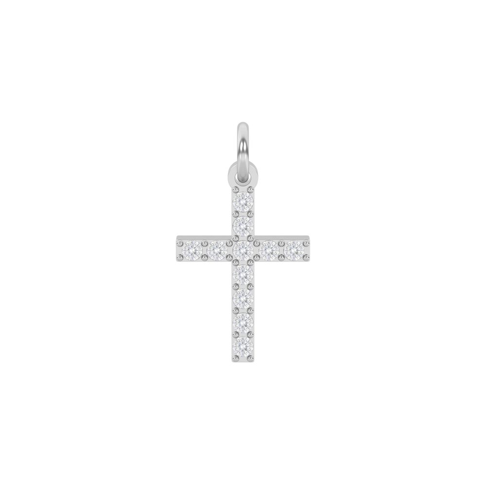 Kidult Ciondolo Acciaio Croce Con Cristalli By You